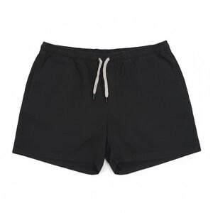 Free Assembly Pull On Shorts Mens XXXL Black Elastic Waist Drawstring Minimalist